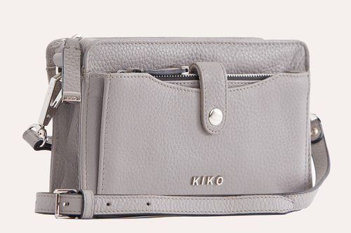 Pebble Leather Wallet Crossbody Bag