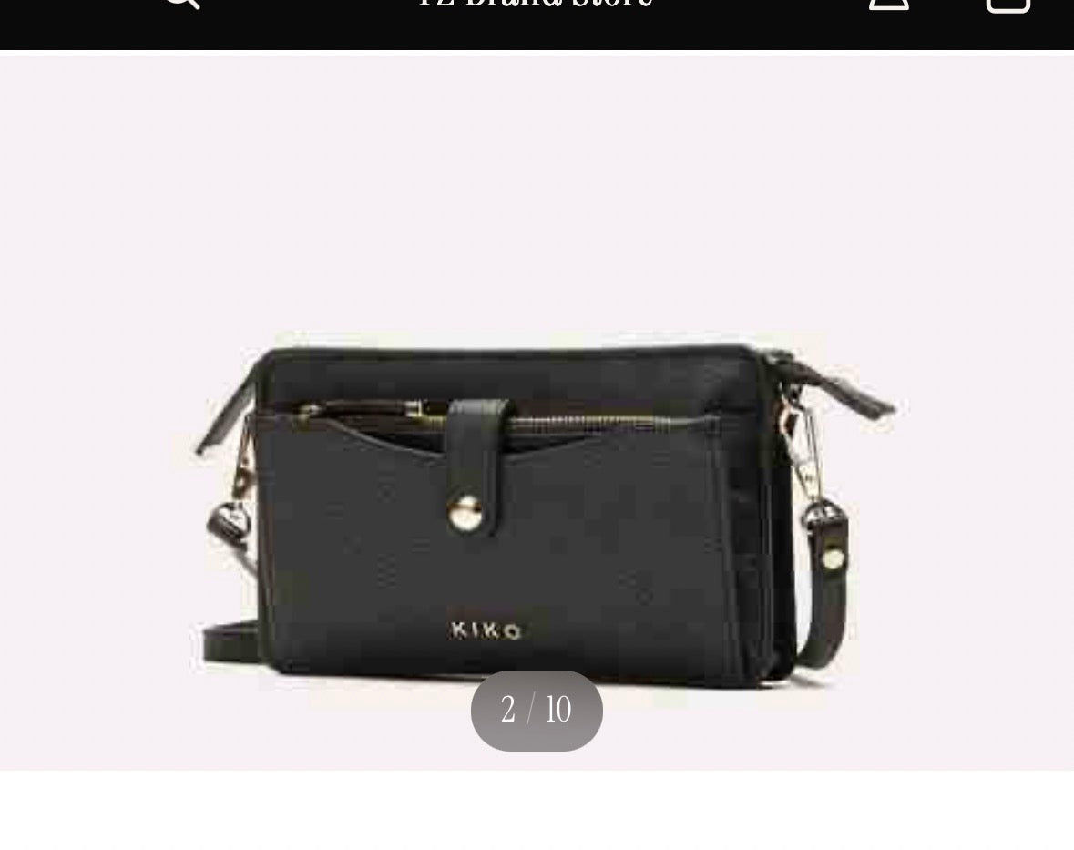 Pebble Leather Wallet Crossbody Bag